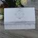 Slap-up Invitation Card with Ribbon Bow Silvery Invitation Customized Wedding Card 